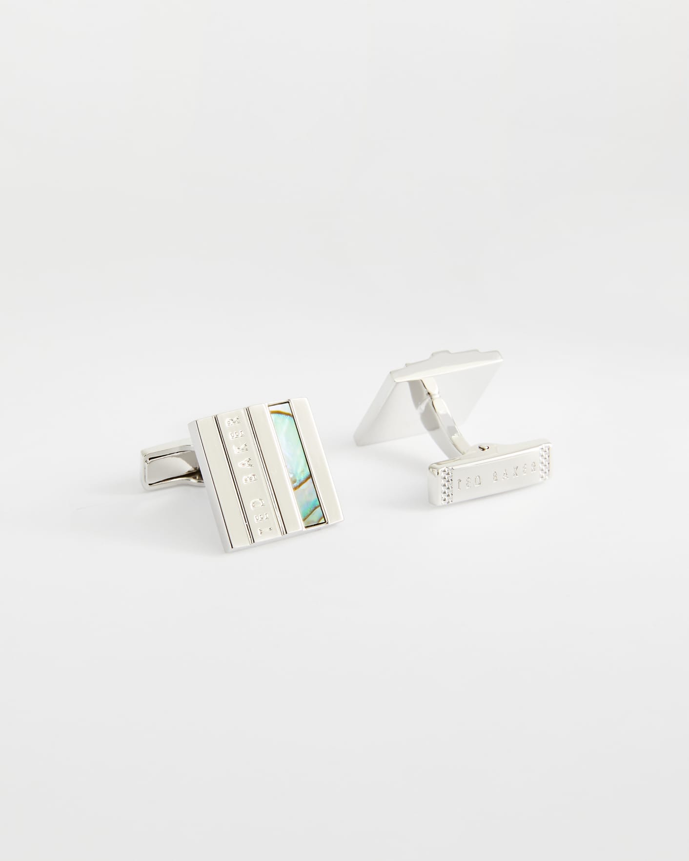 Green Stepped Mother Of Pearl Cufflinks Ted Baker