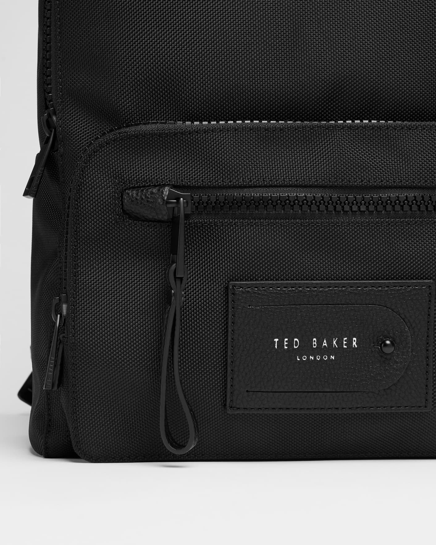 Black Travel Nylon Backpack Ted Baker