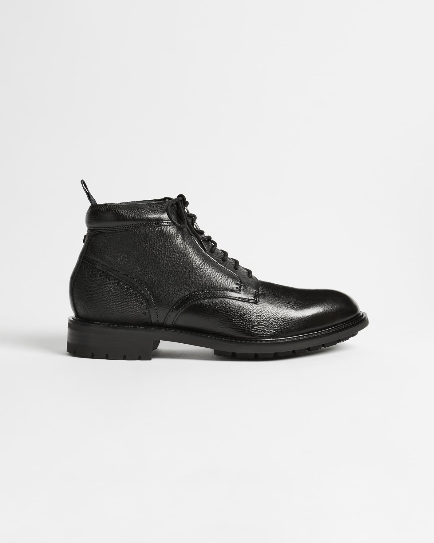 Black Leather Boot Ted Baker
