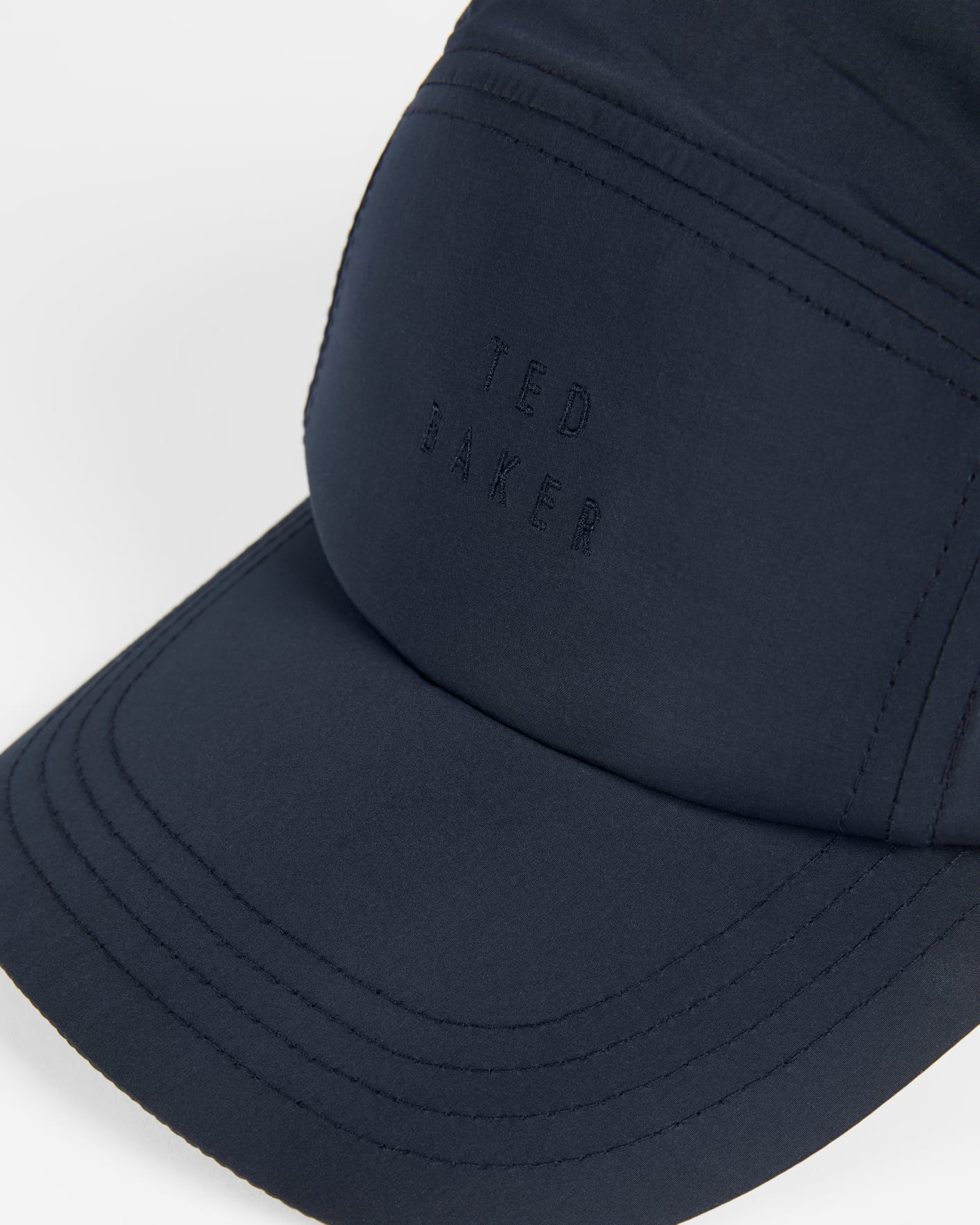 Navy Microfibre Perforated Cap Ted Baker