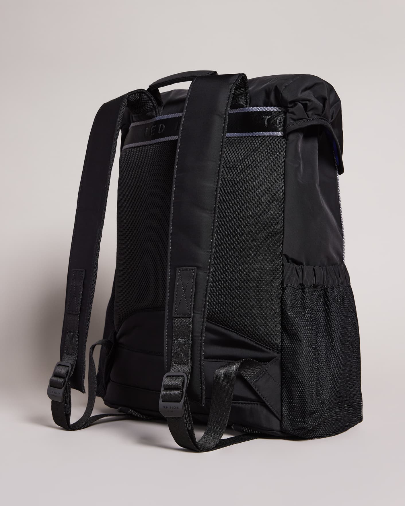 Noir Branded Nylon Backpack Ted Baker