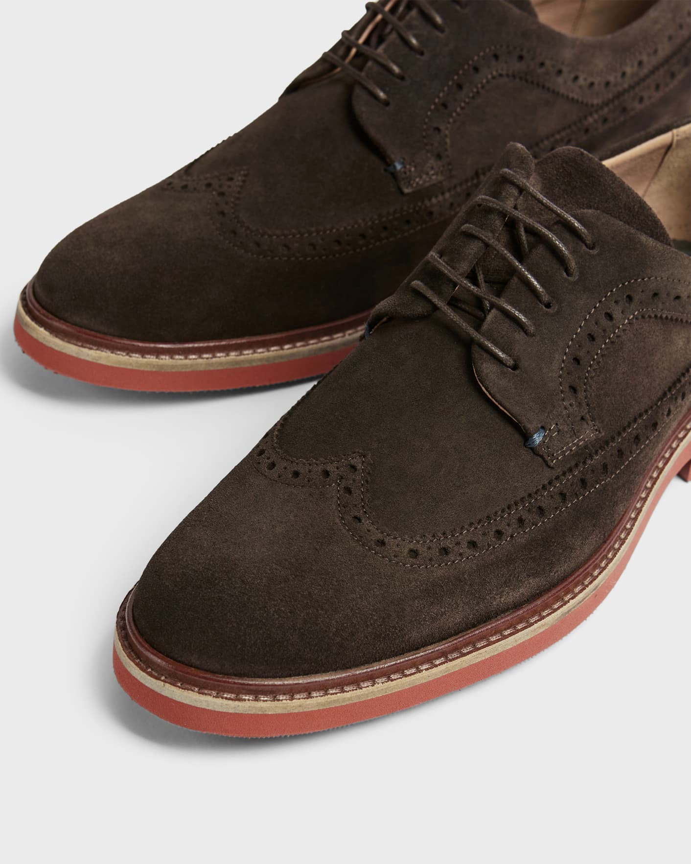 Brown Smart Casual long wing brogue Ted Baker