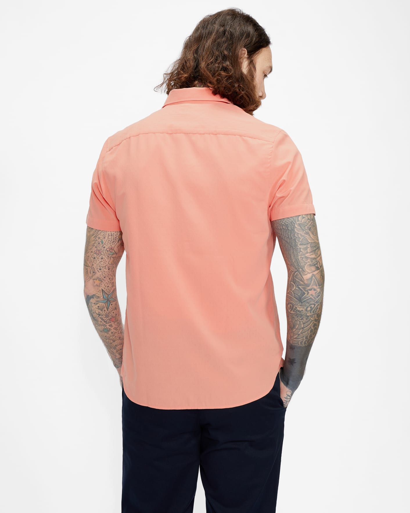 Coral Dobby Shirt Ted Baker