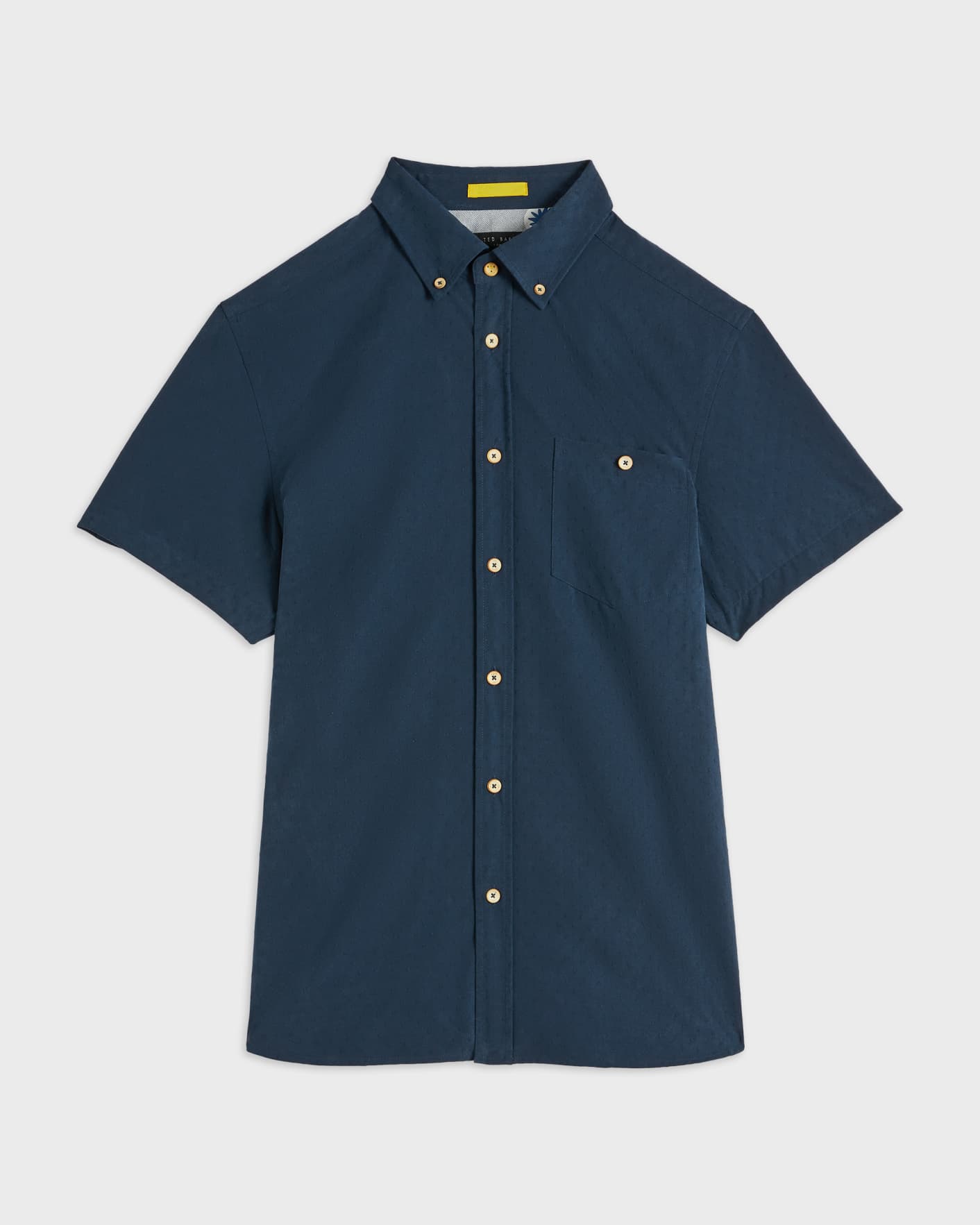 Navy Dobby Shirt Ted Baker
