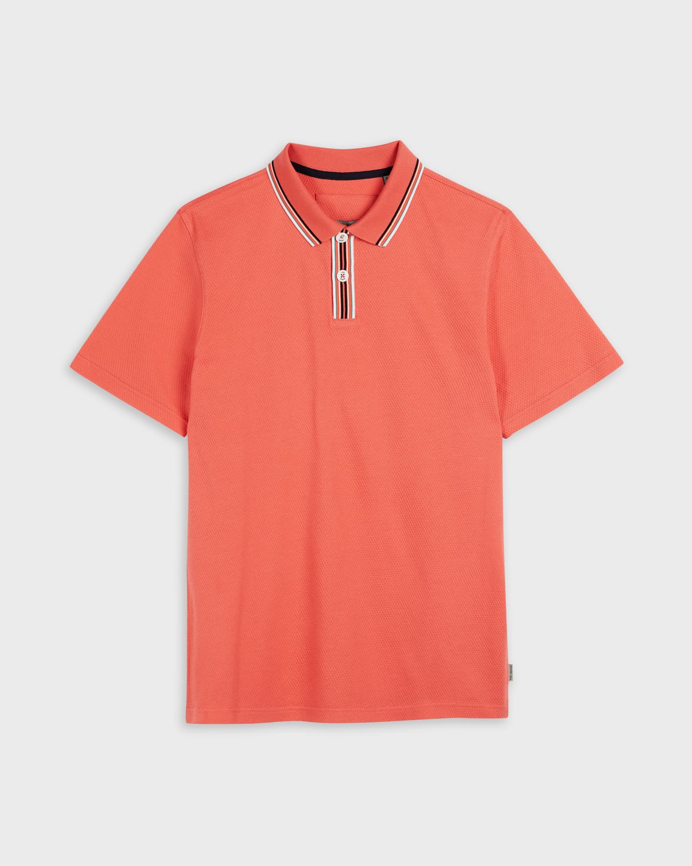 Coral Stripe collar polo shirt Ted Baker