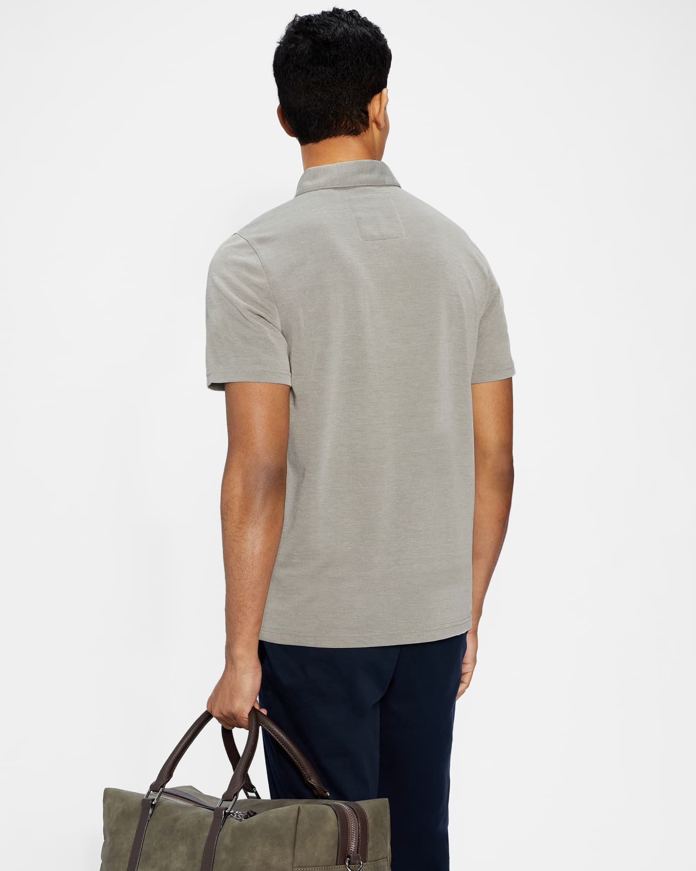 Olive Short Sleeve Soft Touch Polo Ted Baker