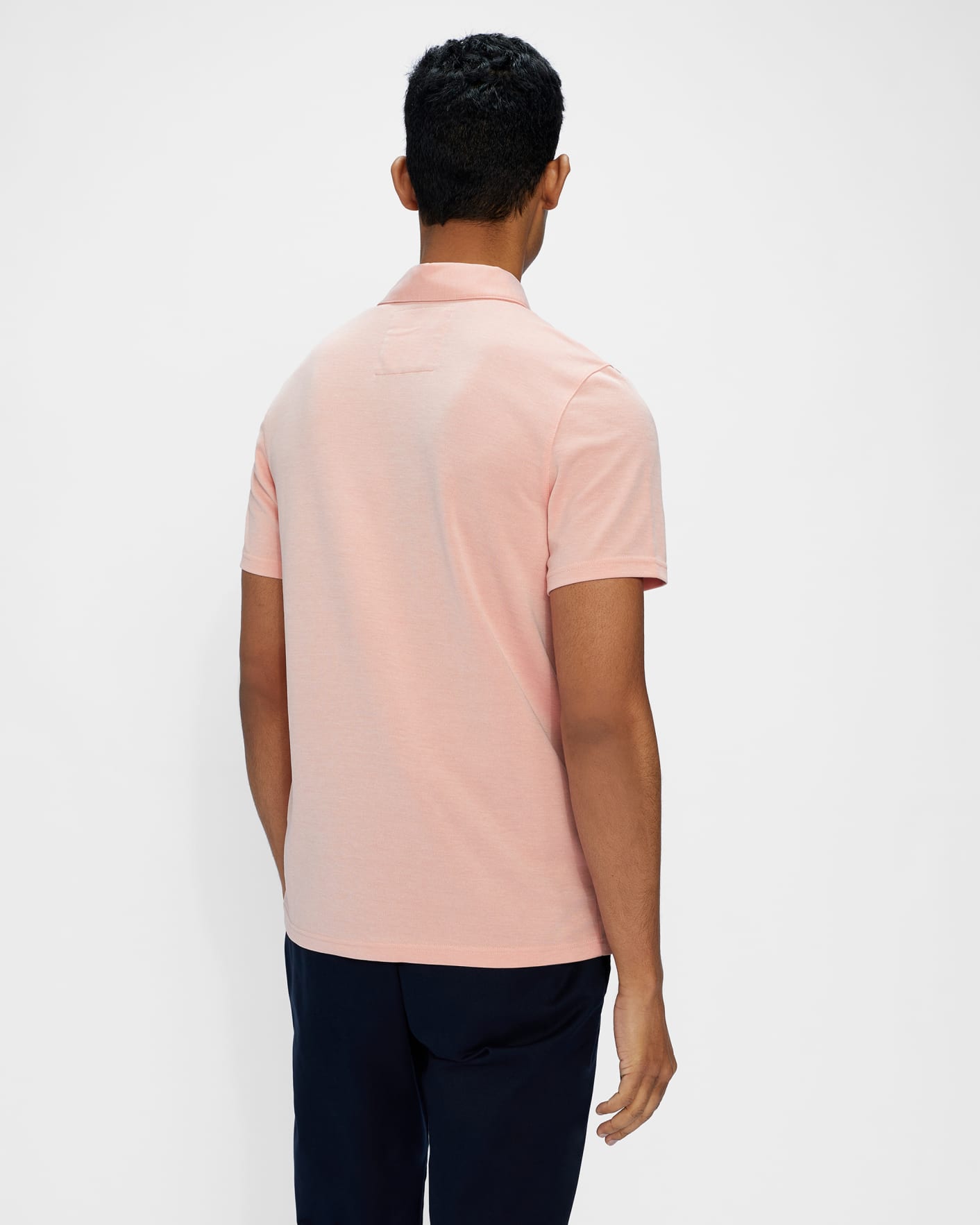 Orange Short Sleeve Soft Touch Polo Ted Baker
