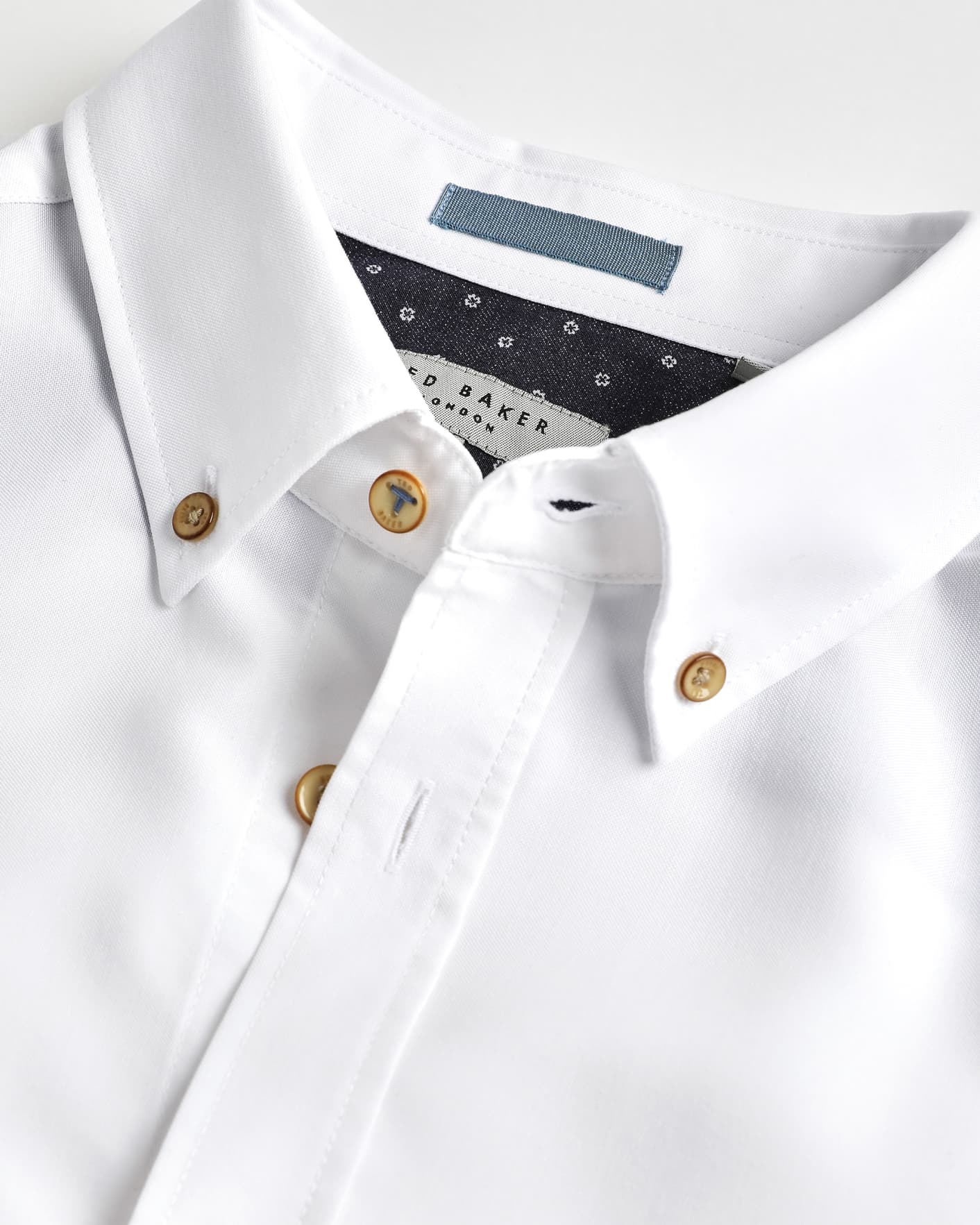 White Polynosic oxford shirt Ted Baker