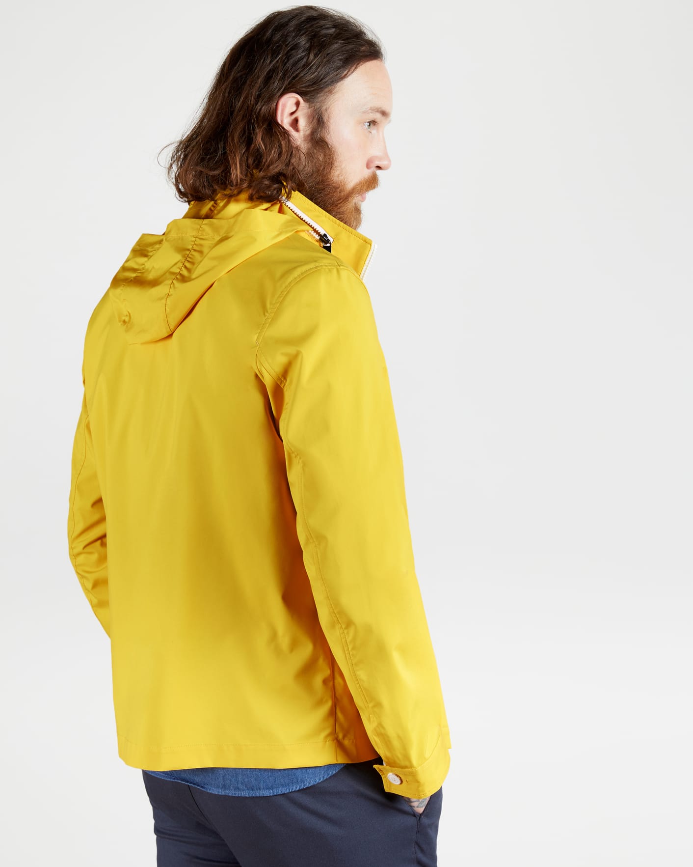 Yellow Plain zip through jacket Ted Baker