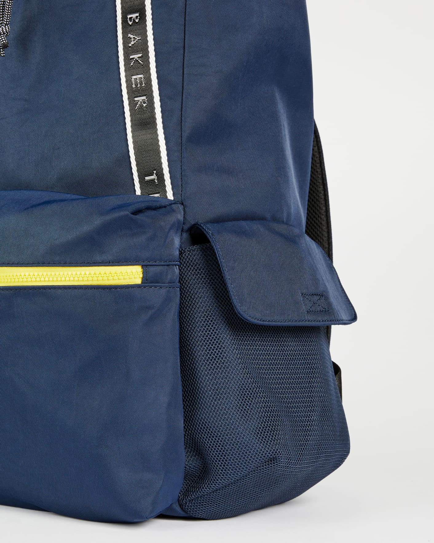 Blue Branded Nylon Drawstring Backpack Ted Baker