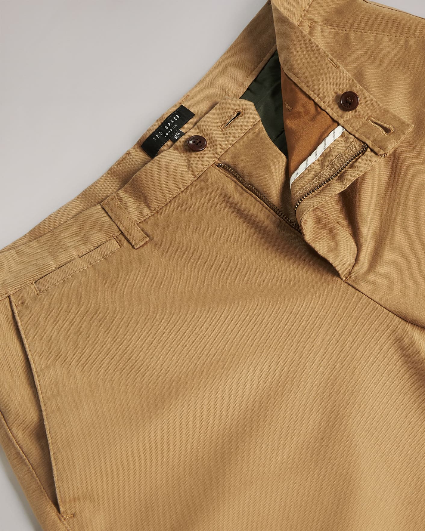 NATURAL Casual Relaxed Chinos Ted Baker
