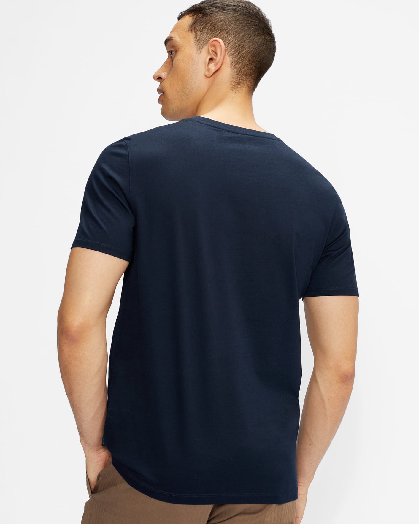 Navy Short Sleeve Regular Fit T-Shirt Ted Baker
