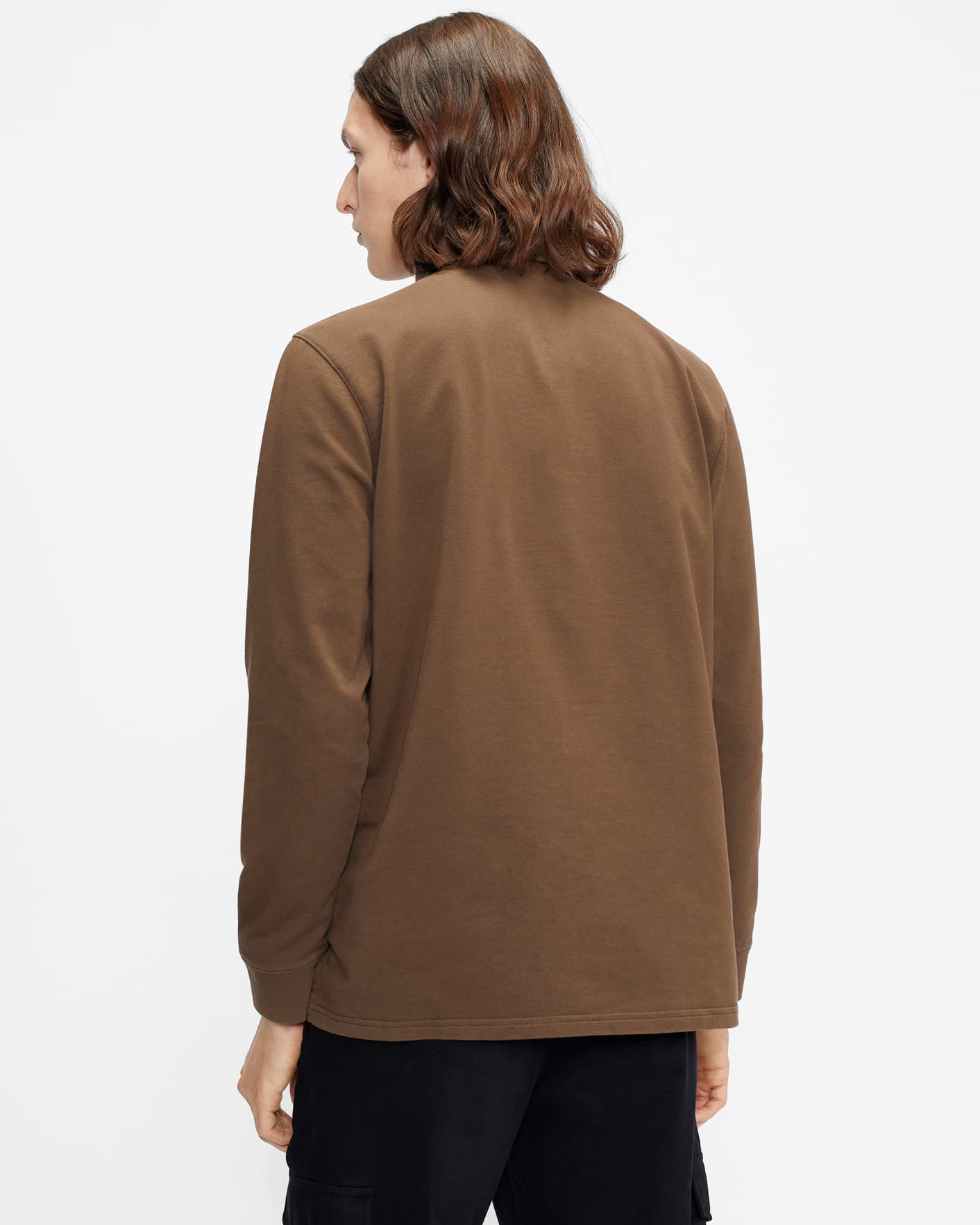 Brown LS Rugby Top Ted Baker