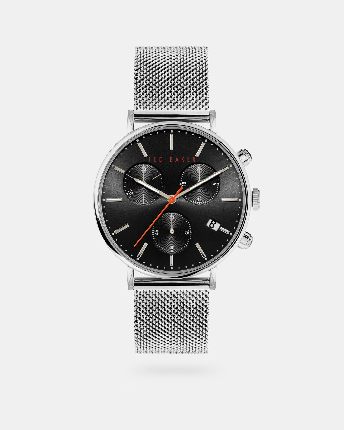 Silver Colour Mesh Strap Watch Ted Baker