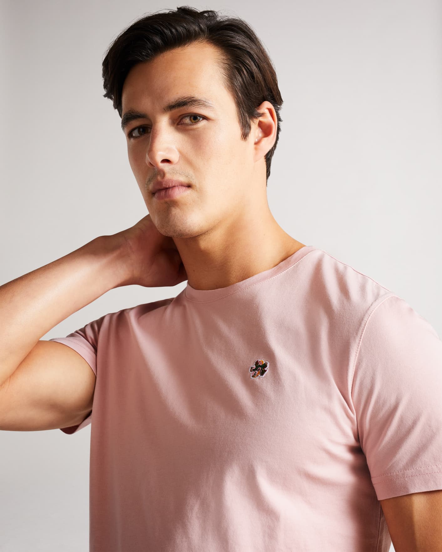 Dusky Pink Short Sleeve T Shirt Ted Baker