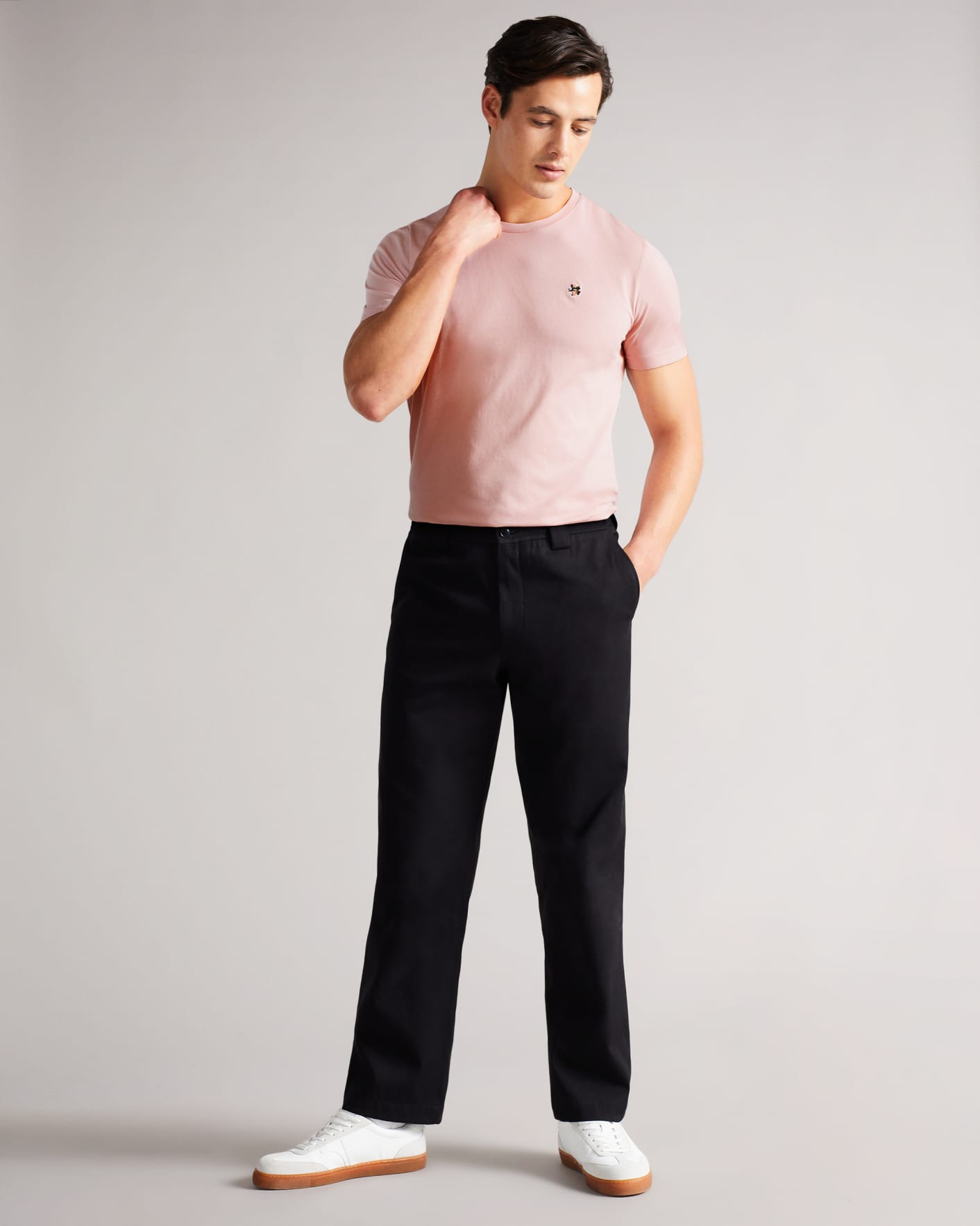 Dusky Pink Short Sleeve T Shirt Ted Baker