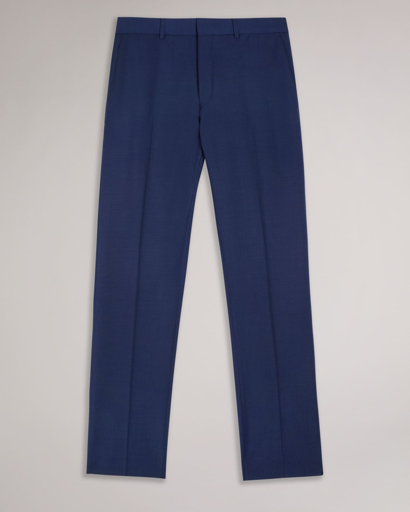 Azul oscuro Pantalón de Traje Liso Slim Fit Ted Baker