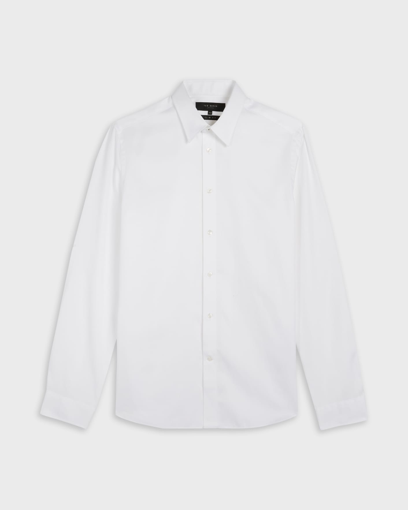 White Regular fit textured shirt Ted Baker