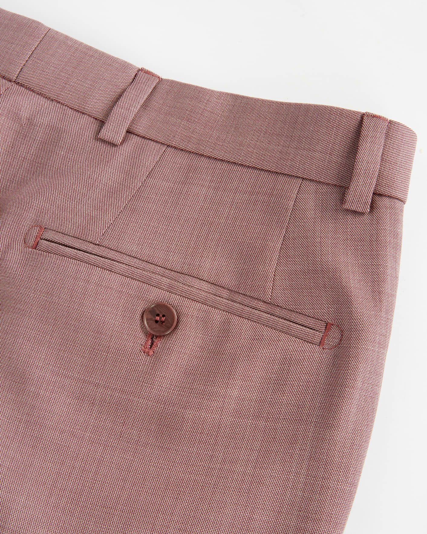 Dusky Pink Slim Fit Plain Suit Trouser Ted Baker