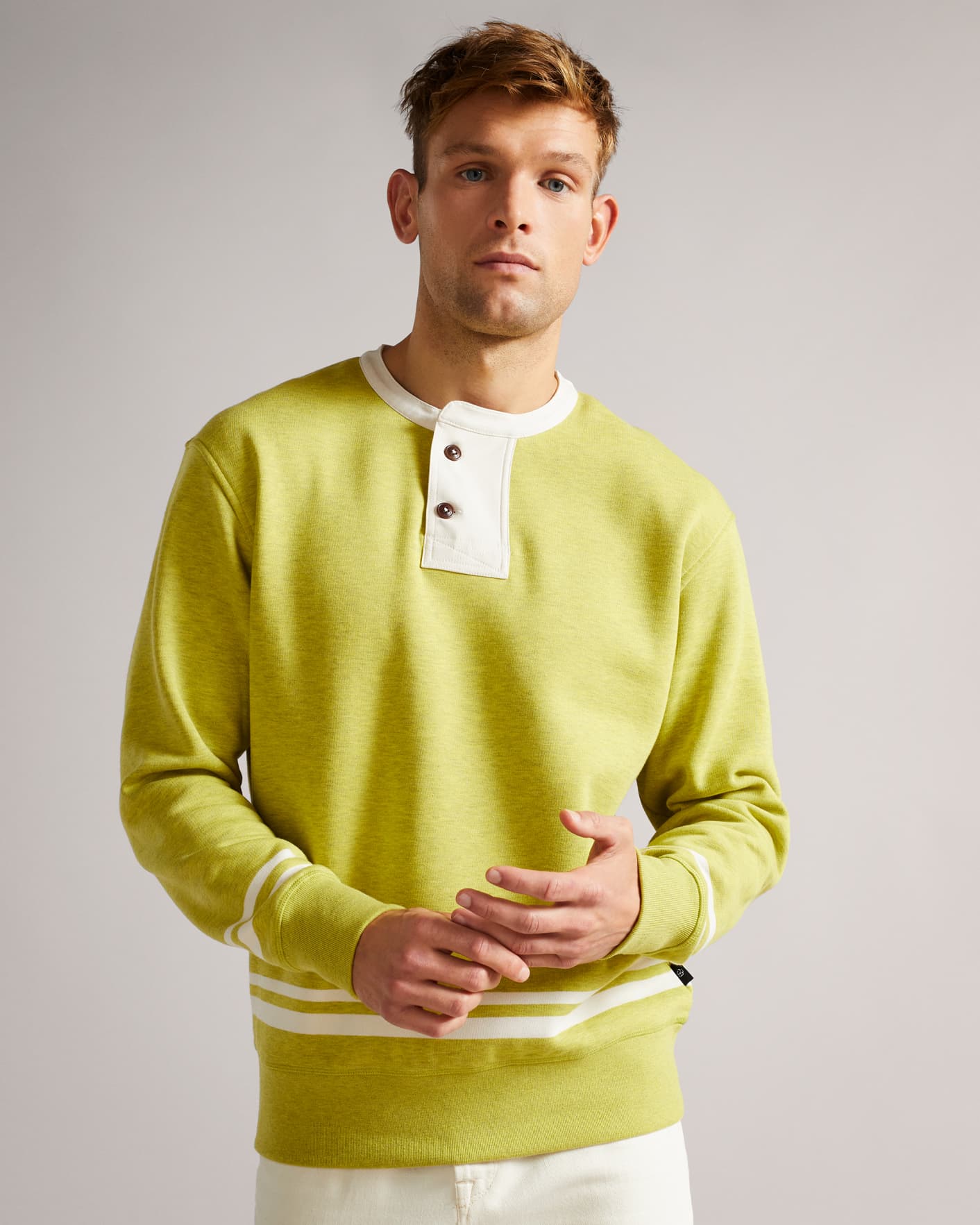 Lime LS Henley sweatshirt Ted Baker