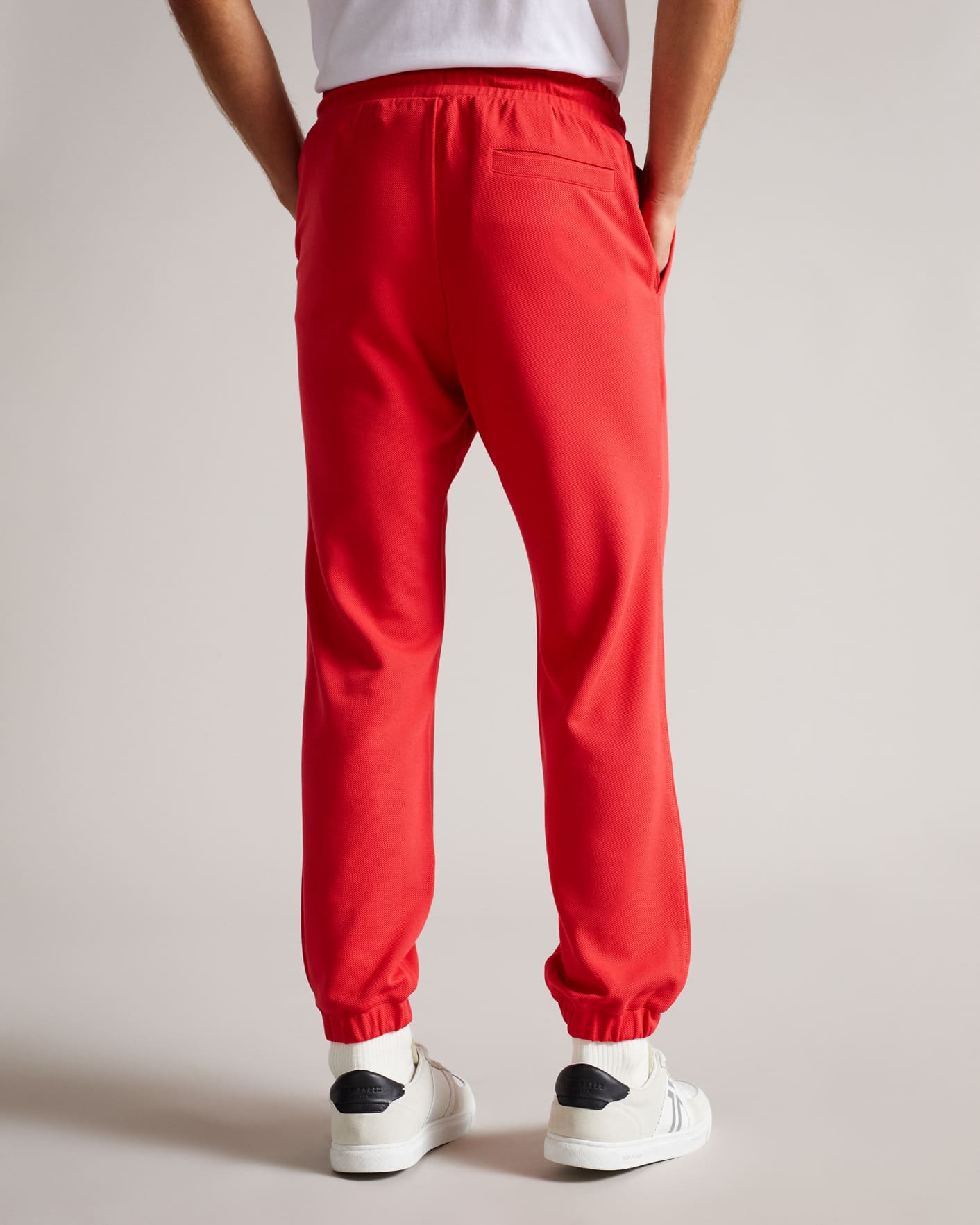 Bright Red Branded Jersey Jogger Ted Baker