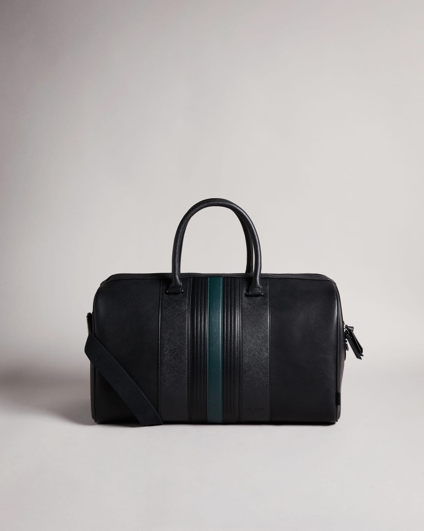 Black Striped PU Holdall Ted Baker