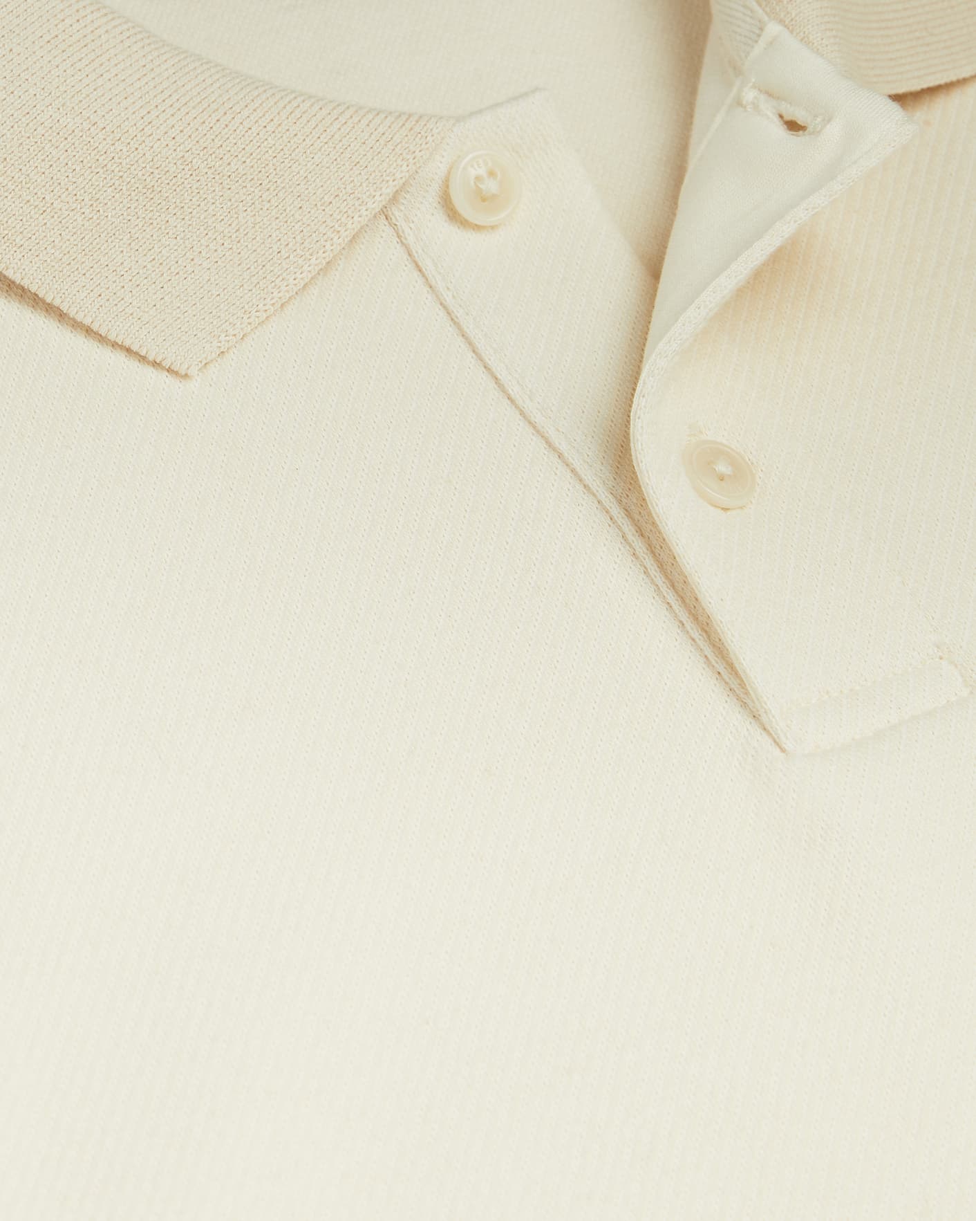 Natural SS heavy twill Polo Shirt Ted Baker