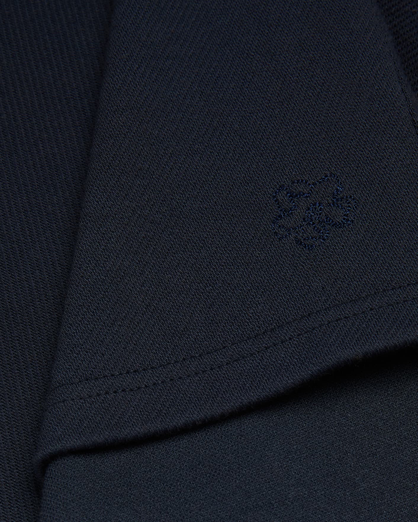 Navy-Blue SS heavy twill Polo Shirt Ted Baker