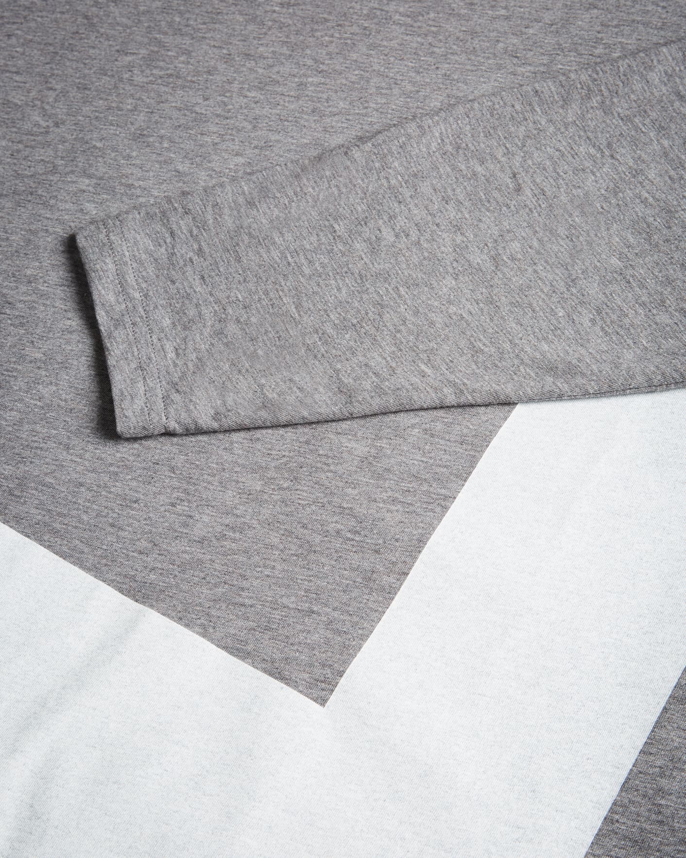 Grey-Marl LS T print T-Shirt Ted Baker