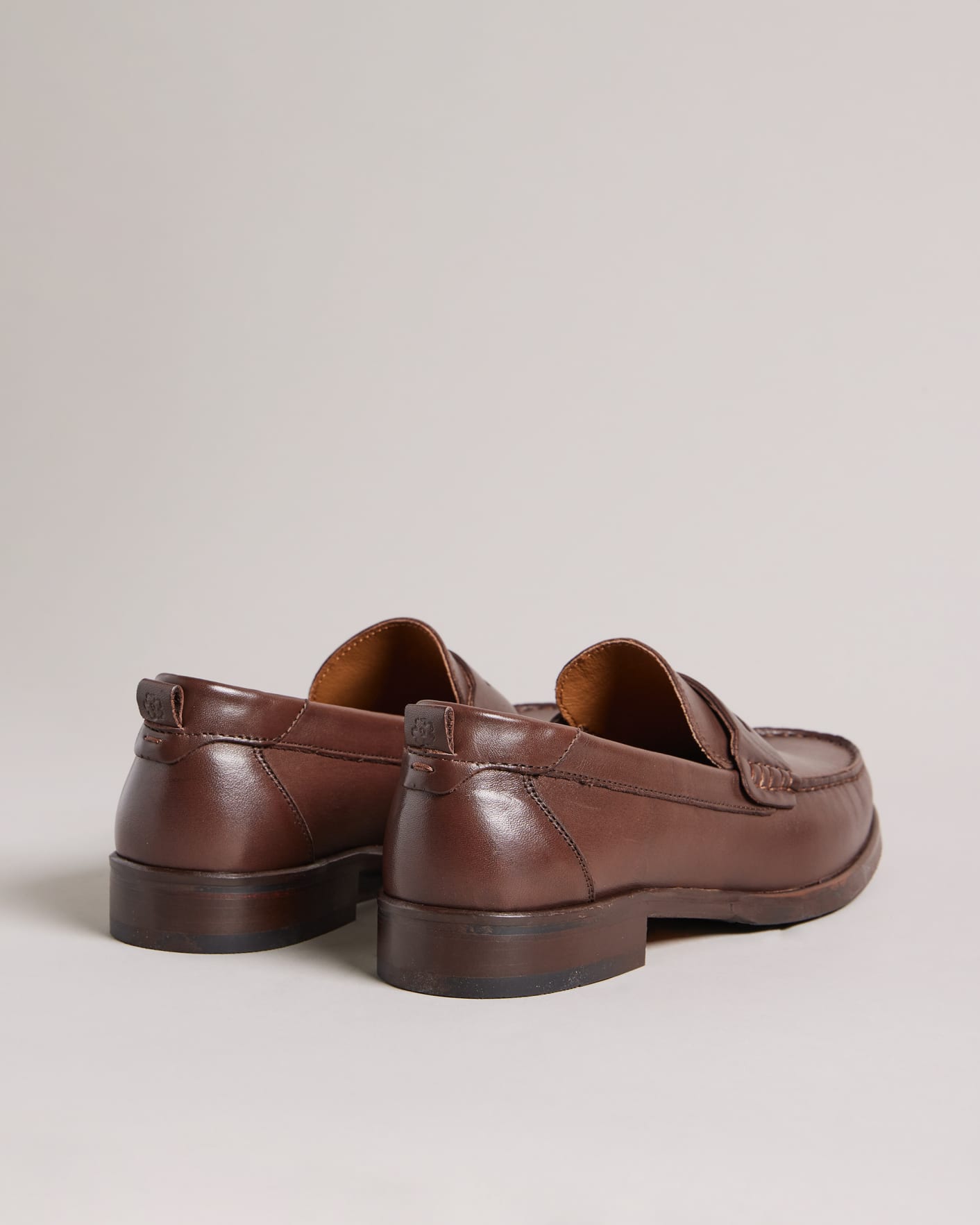 Brown Saddle Moccasin Shoes Ted Baker