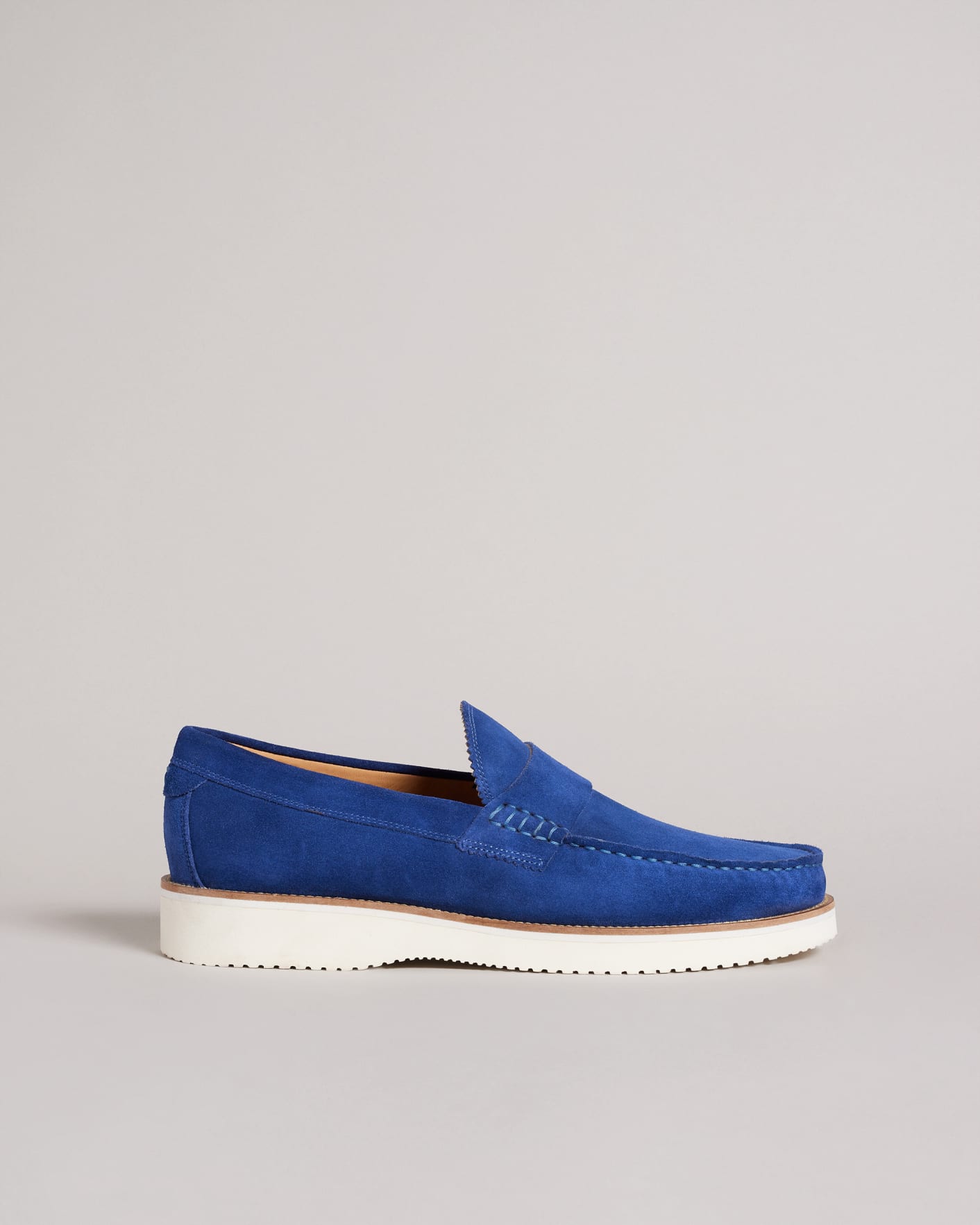 Mens Shoes Slip-on shoes Loafers Ted Baker Extralight Suede Loafers in Blue for Men 