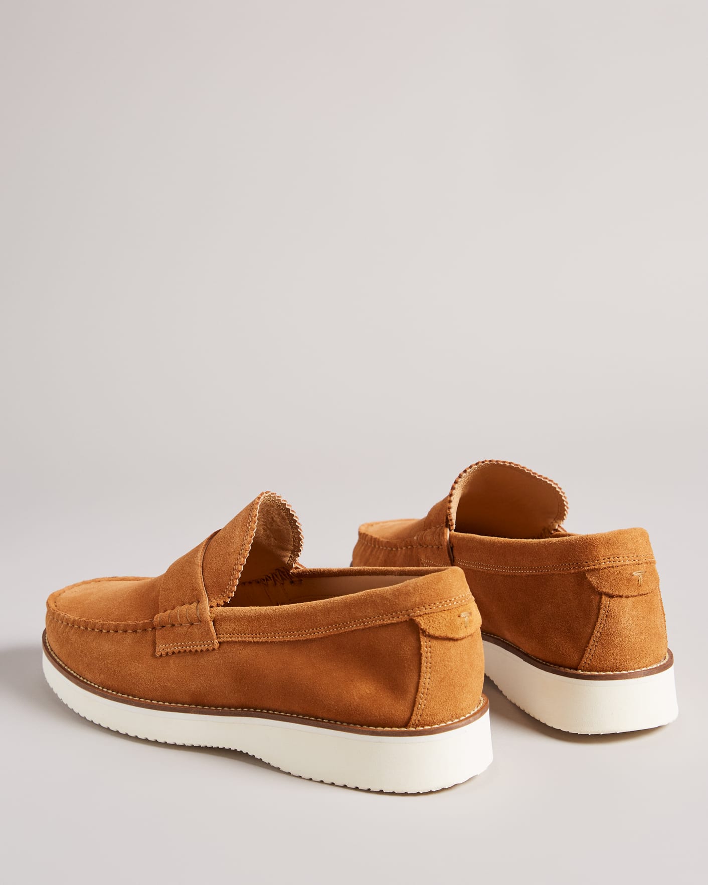 Tan Extralight Suede Loafers Ted Baker