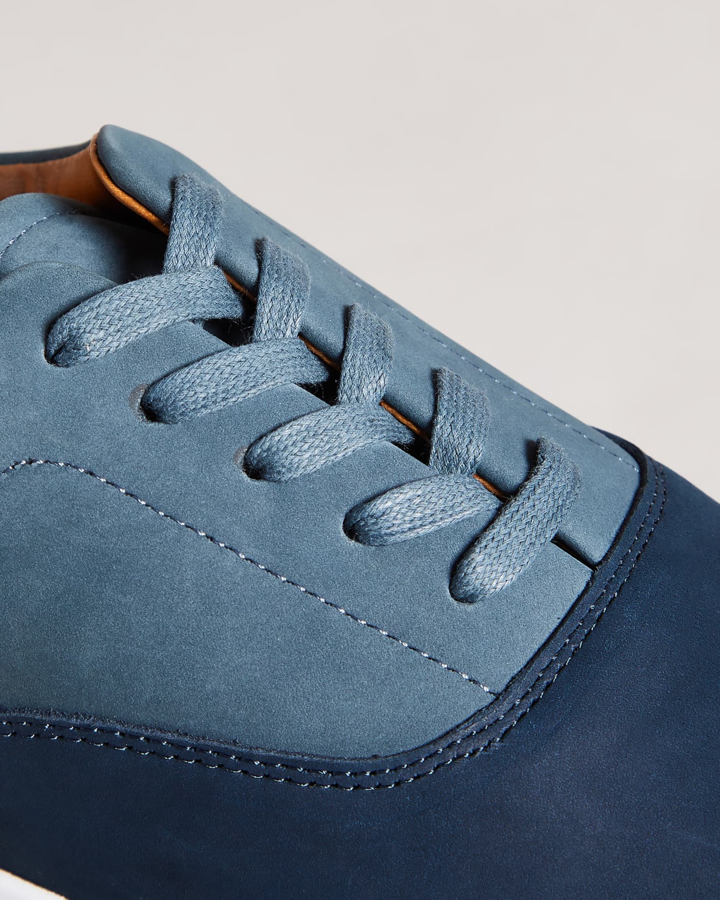 Blue Nubuck Casual Trainers Ted Baker
