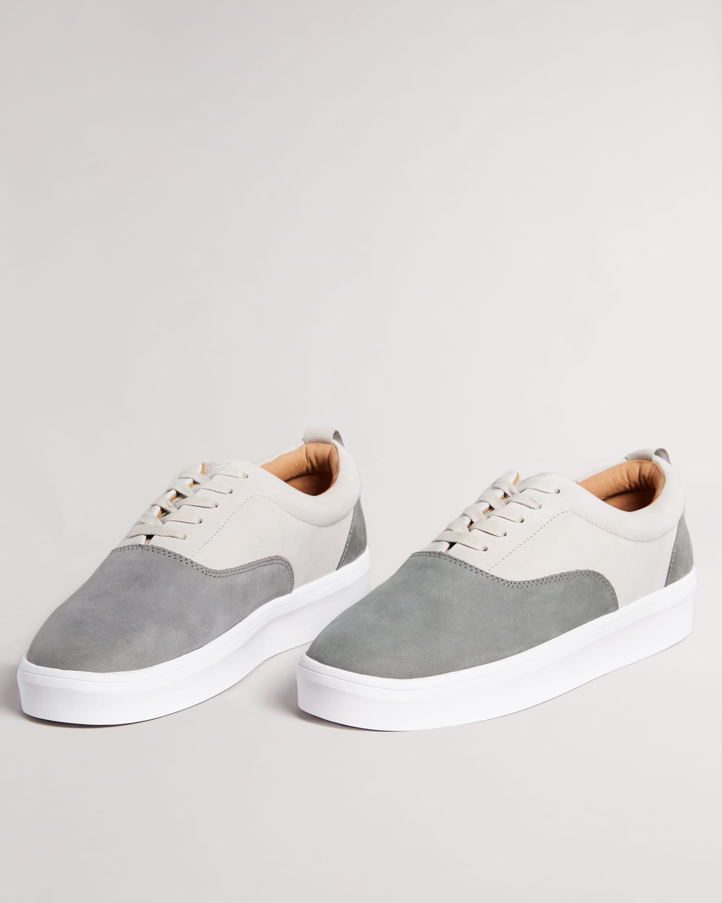 Grey Nubuck Casual Trainers Ted Baker