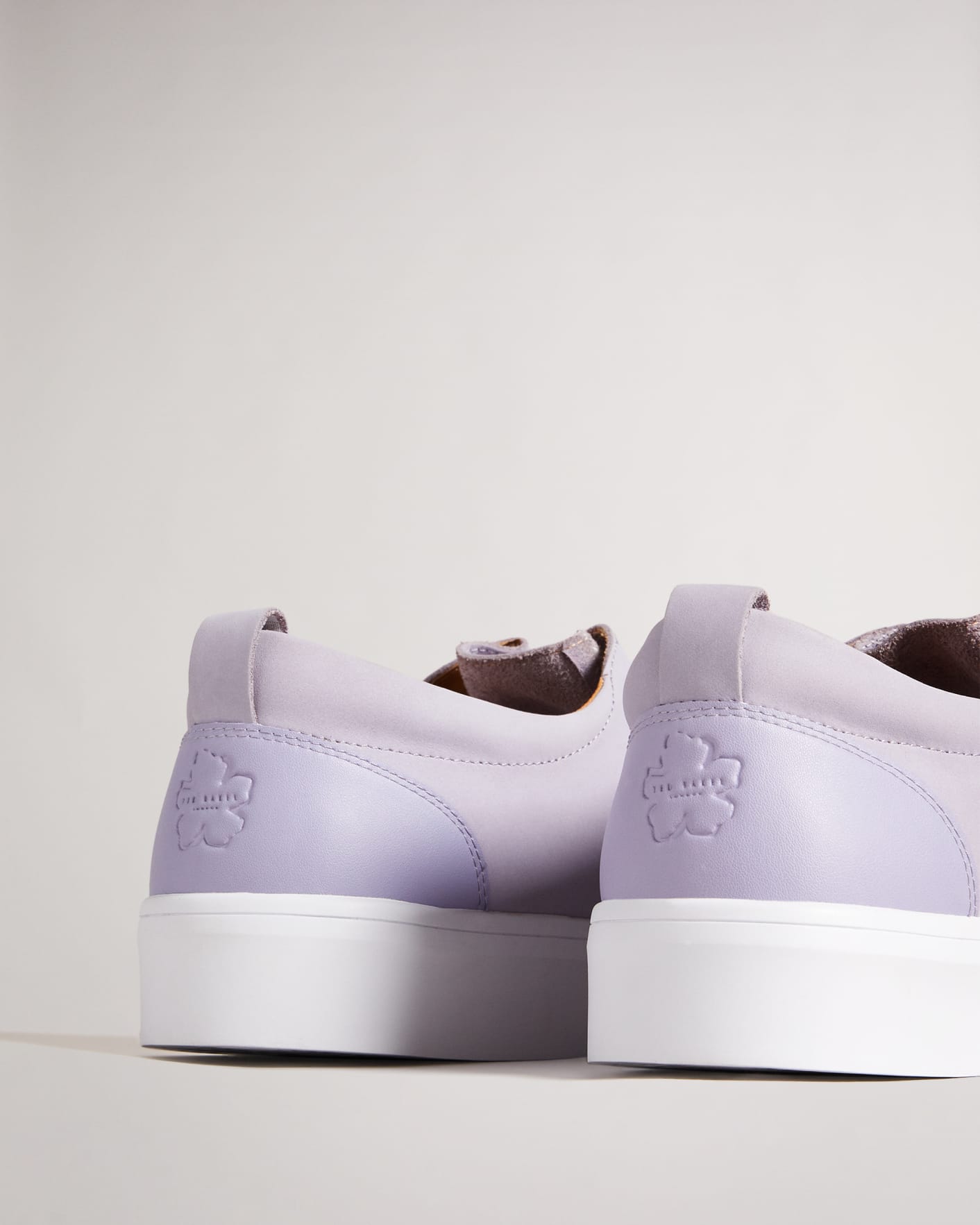 Lilac Modern Skate Trainers Ted Baker