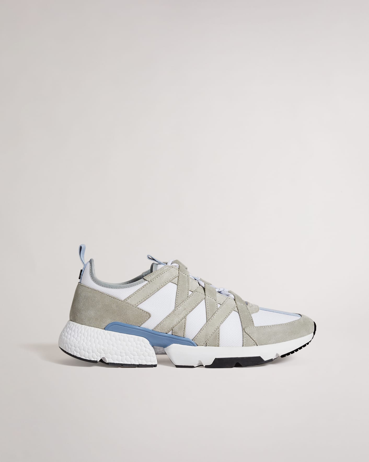 Light Blue Inflated Sole Runner Shoes Ted Baker