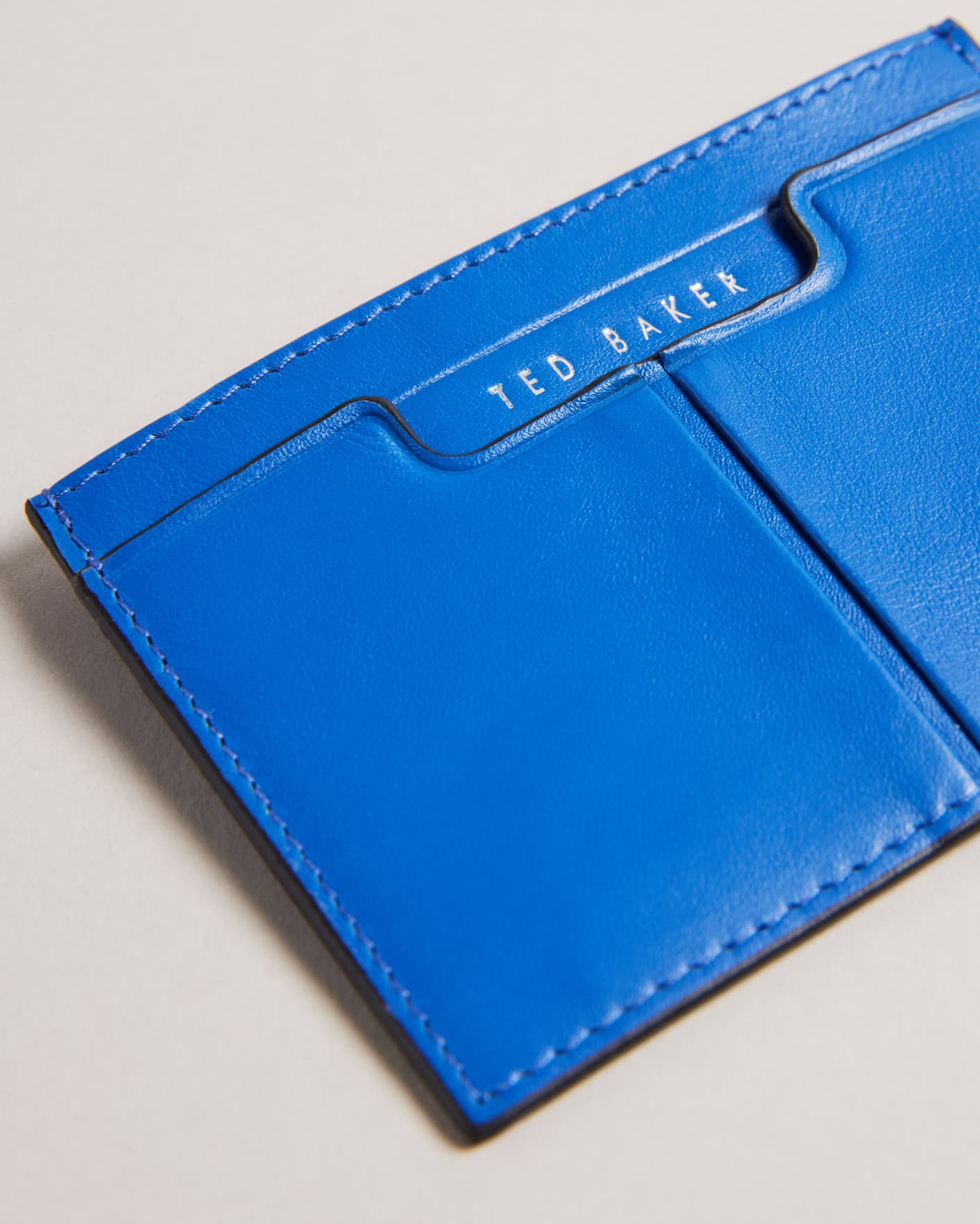 Ted Baker Folded Leather Cardholder in Blue for Men Mens Accessories Wallets and cardholders 