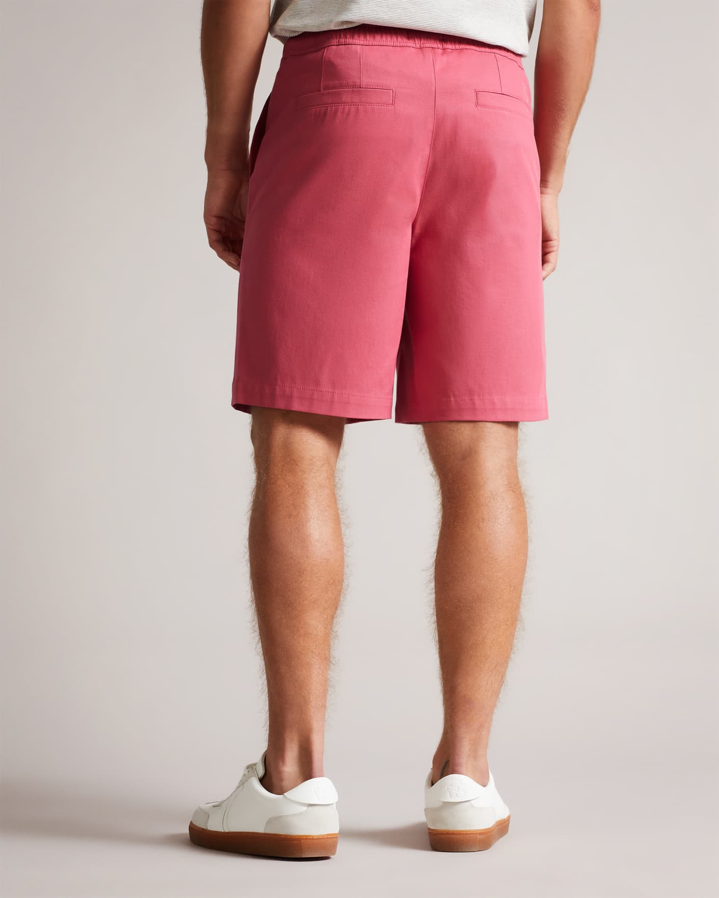 Pink Twill Drawstring Shorts Ted Baker