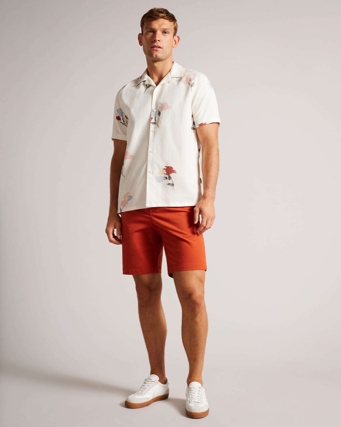 Burnt Red Chino Shorts Ted Baker