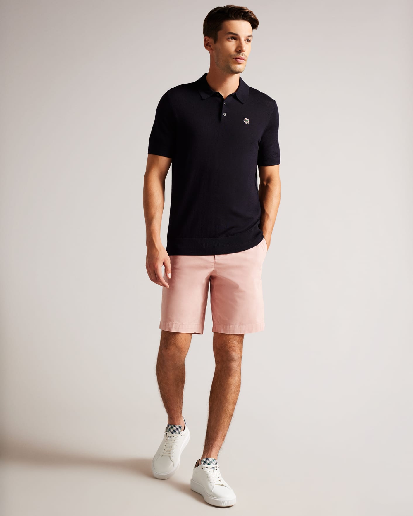 Medium Pink Chino Shorts Ted Baker