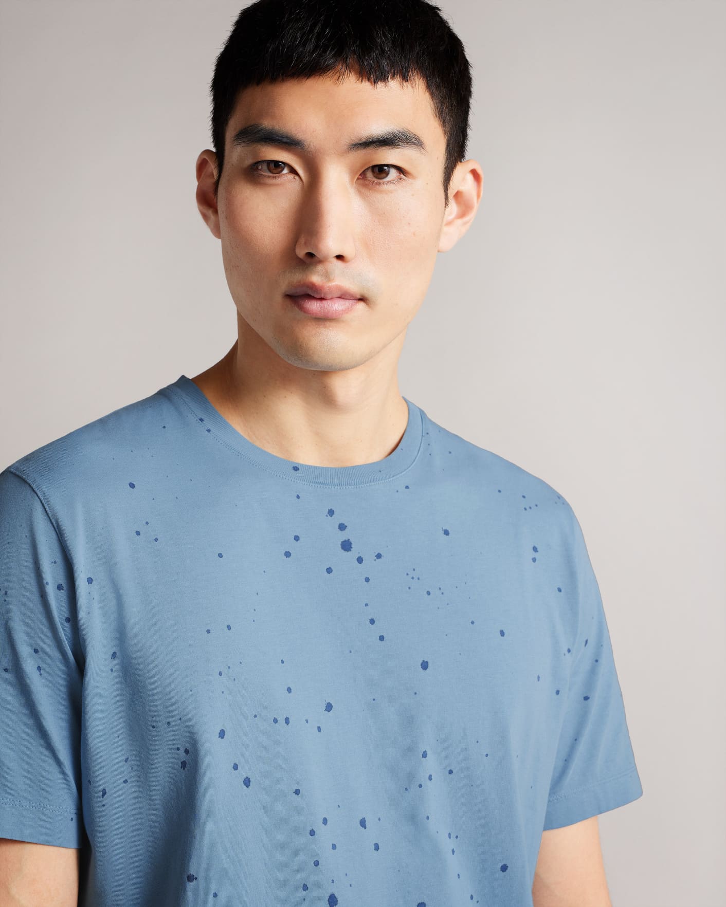 Blue Spray Dyed T-Shirt Ted Baker