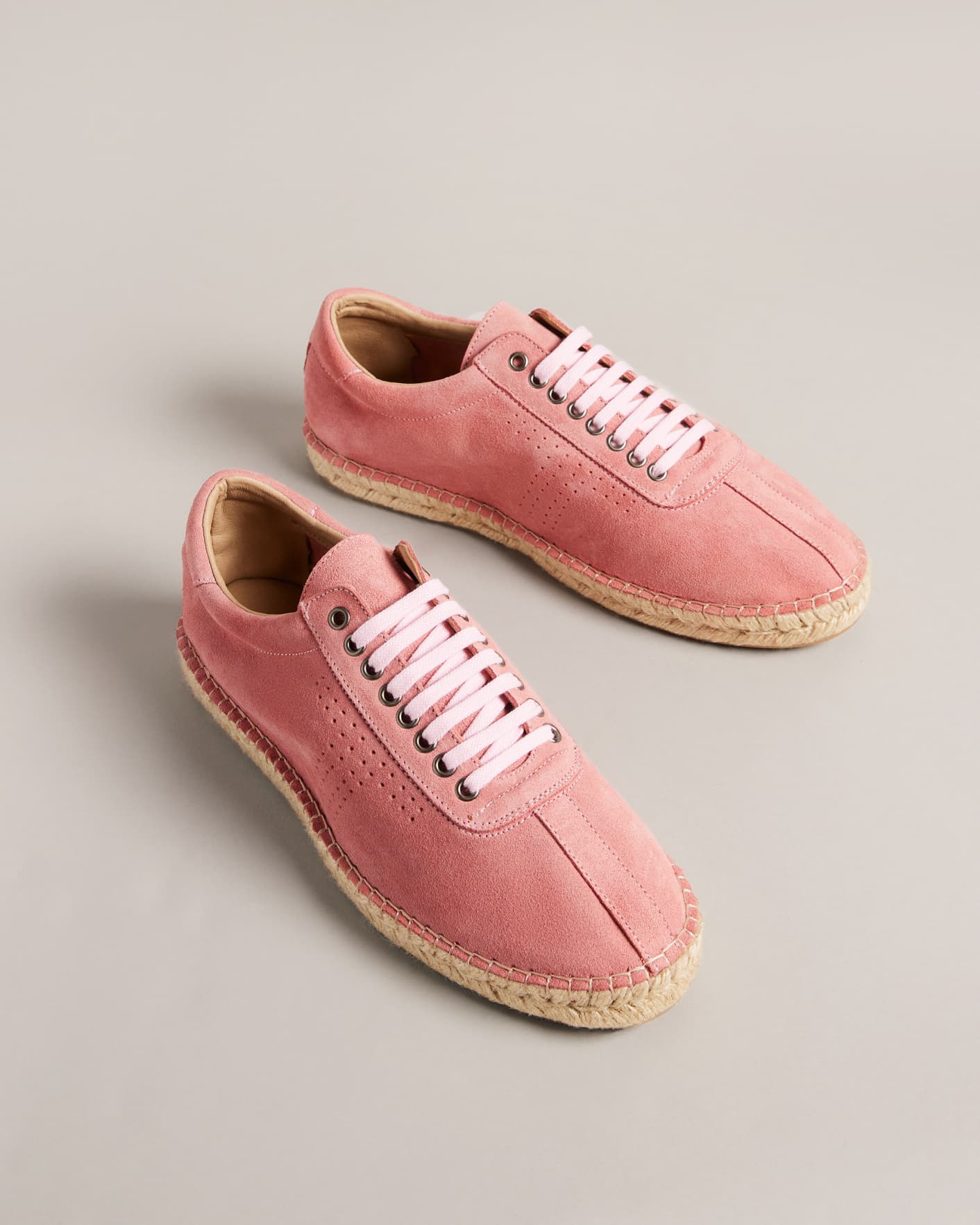Medium Pink Espadrille Trainers Ted Baker