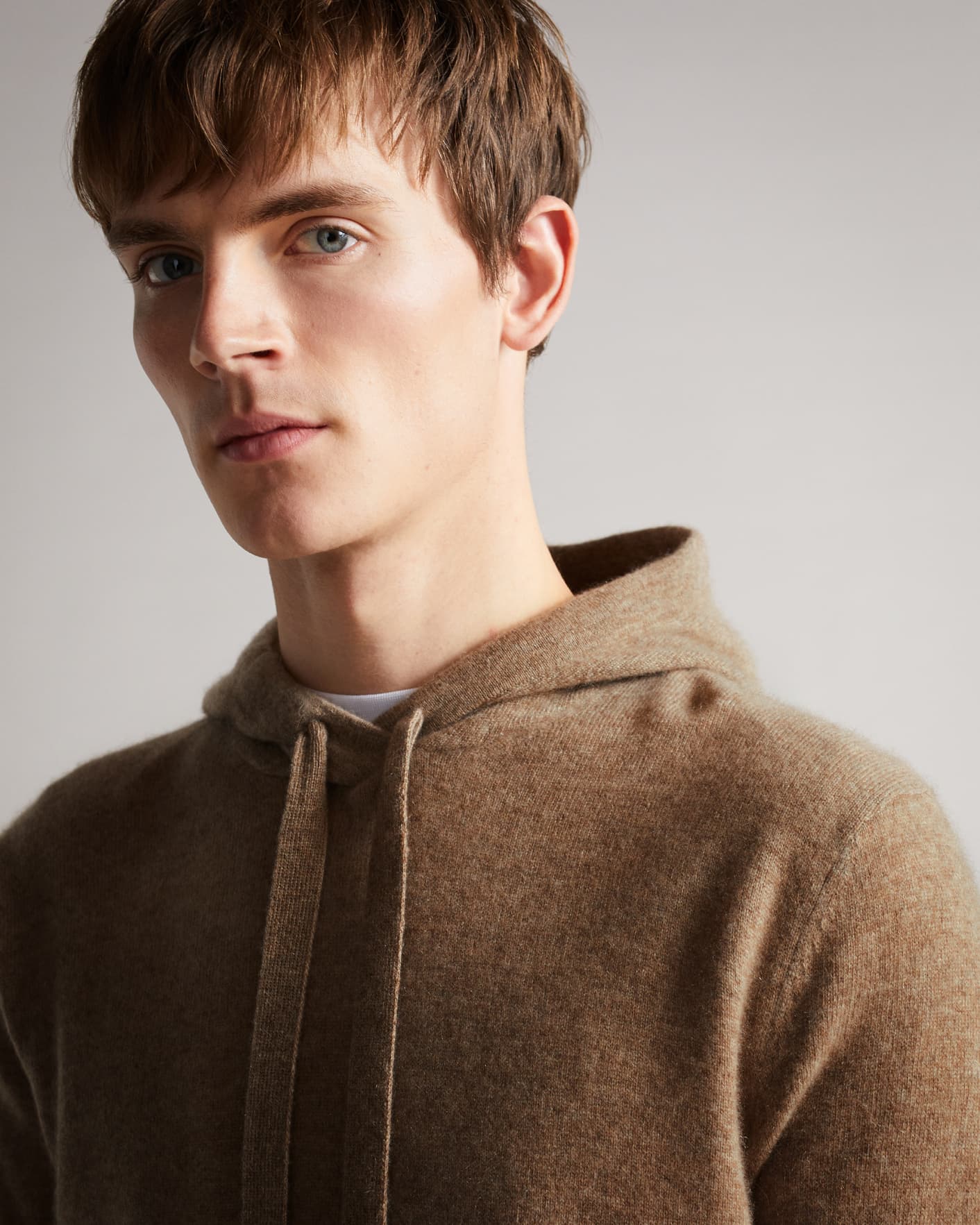 Brown Cashmere Hoodie Ted Baker