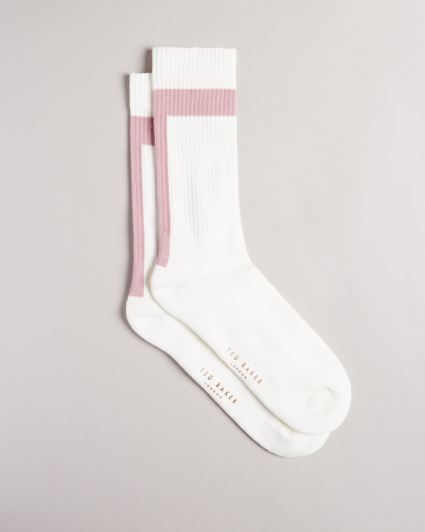 White T Placement Socks Ted Baker