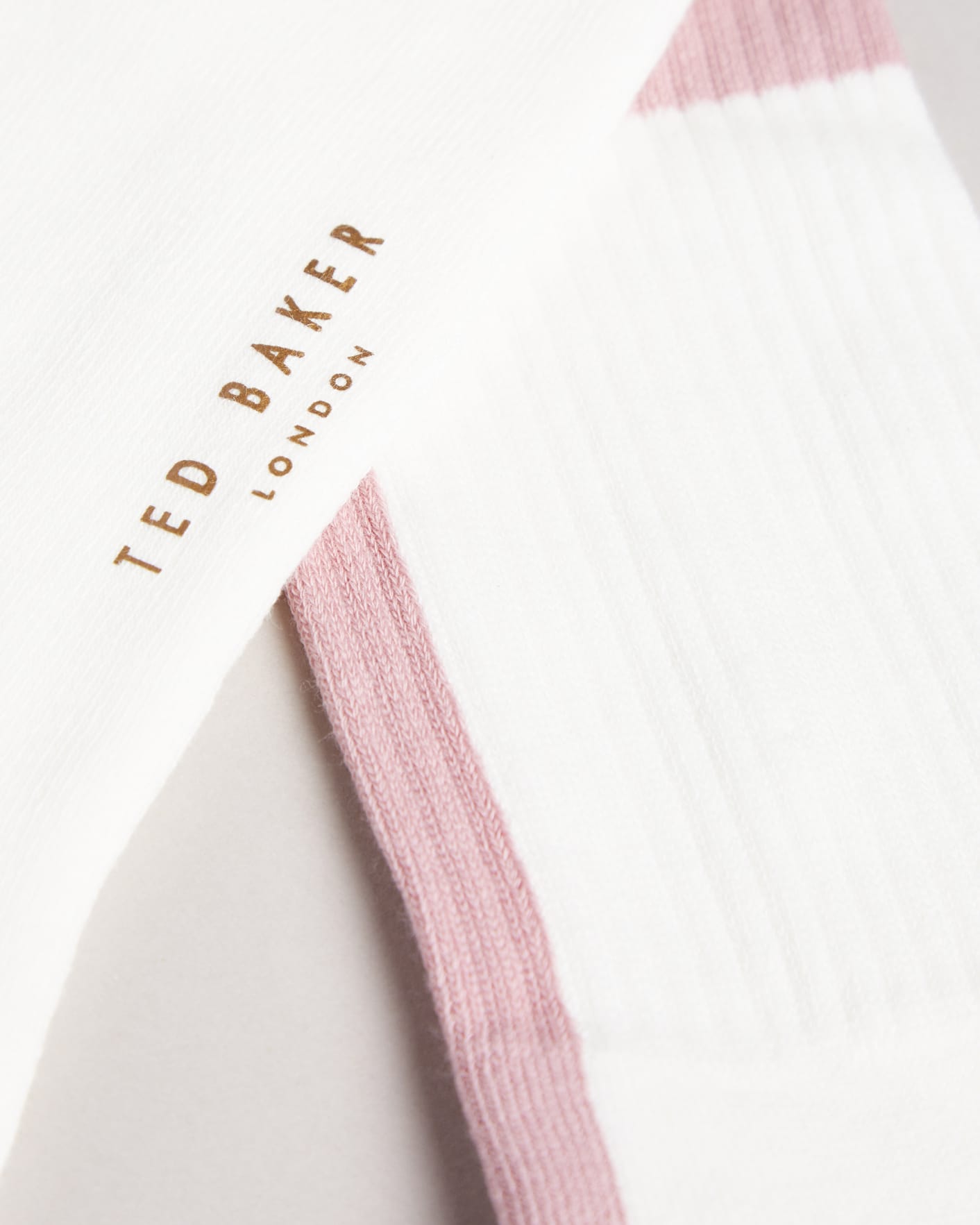 White T Placement Socks Ted Baker