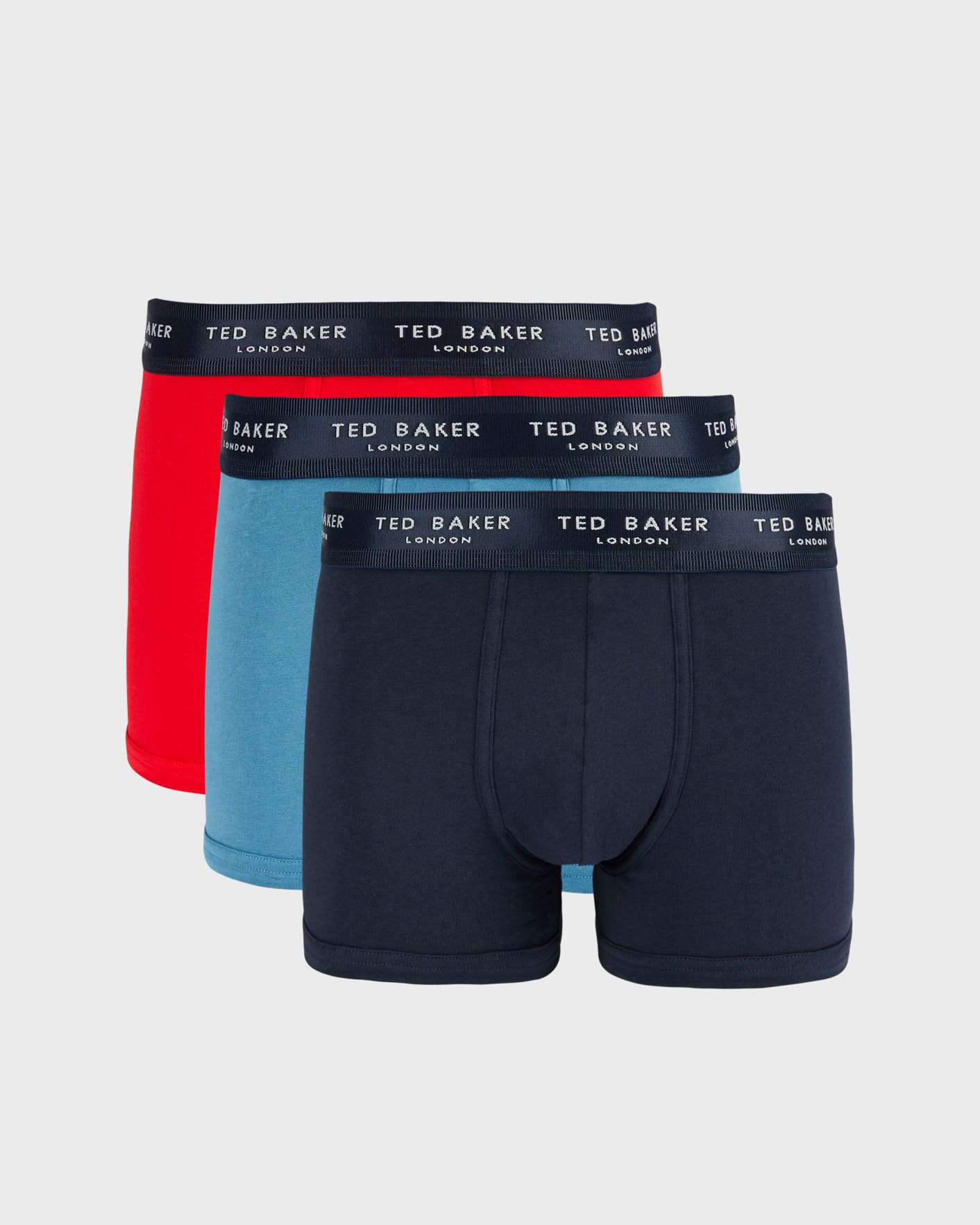 Assorted RTBC212AS5 3 Pack Fashion Cotton Trunks Ted Baker