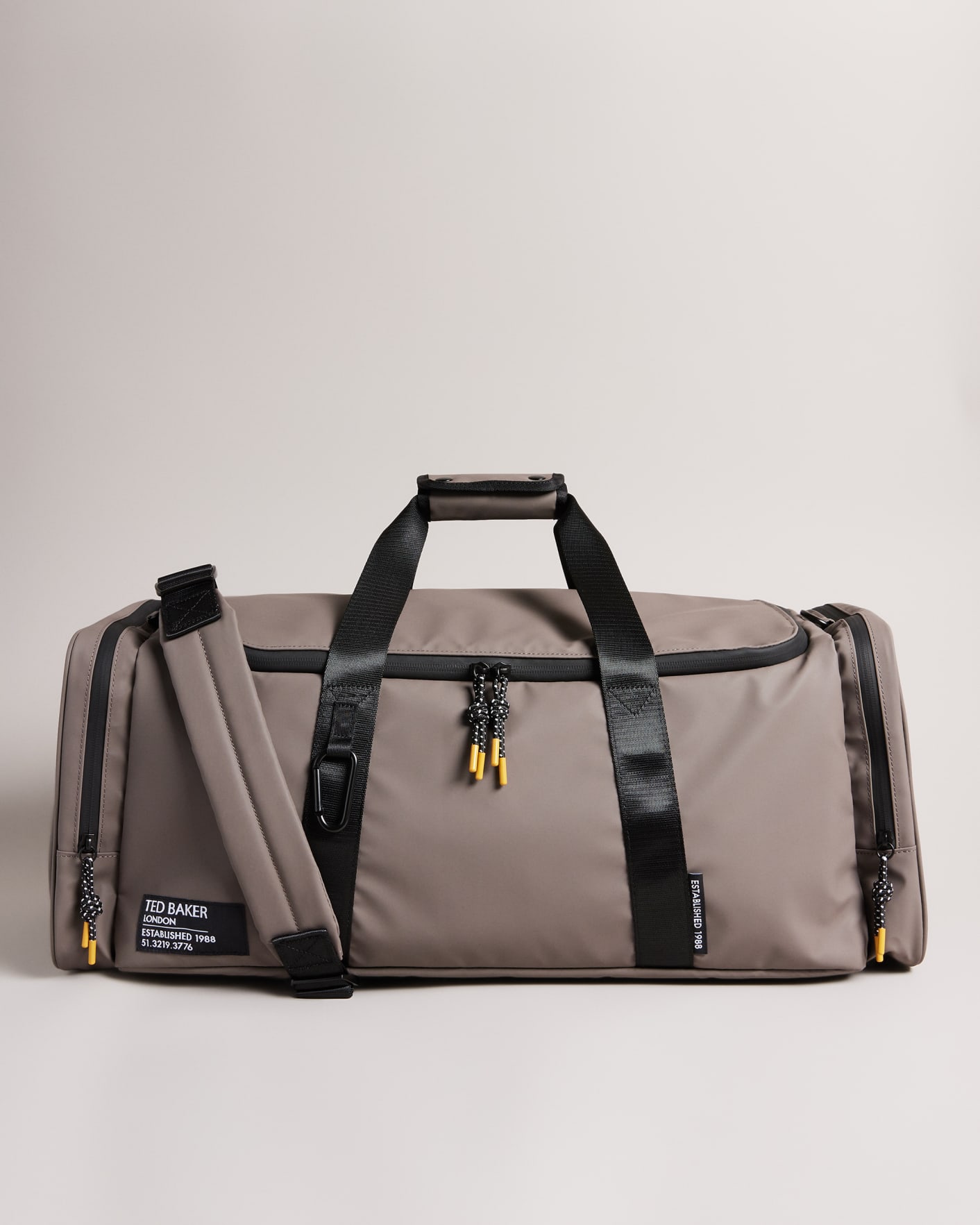 Taupe Rubberised Holdall Ted Baker