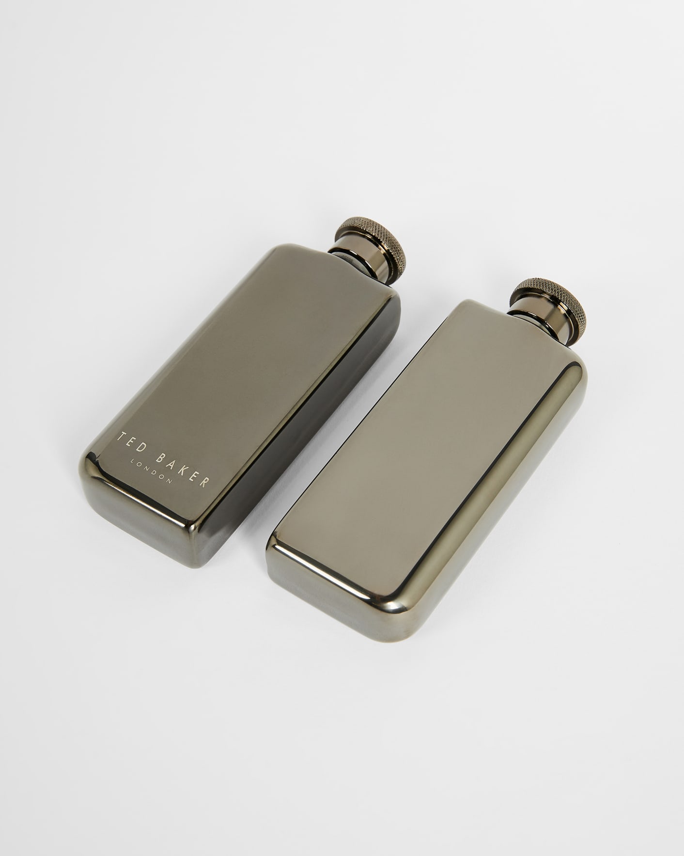Black Double Hip Flask Ted Baker