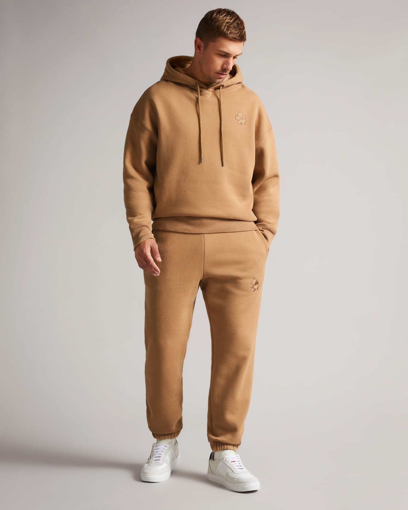 Camel Heavy Weight Relaxed Joggers Ted Baker