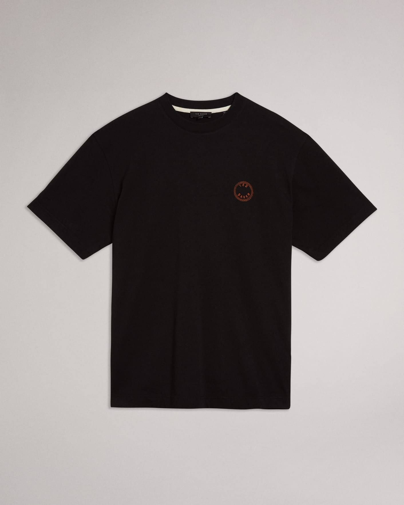 Black Short Sleeve Strawberry Printed T-Shirt Ted Baker